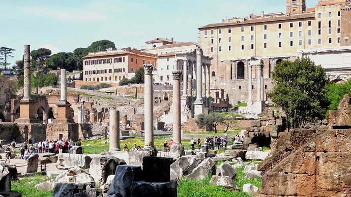 Palazzo-Senatorio-ruins-Rome-Roman-Forum